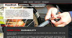 Desktop Screenshot of done-deal-adhesives.com